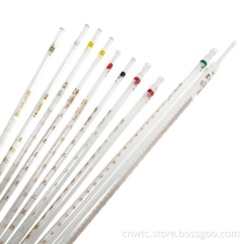 Graduated Glass Pipette: Laboratory Glass Serological Measuring Pipette